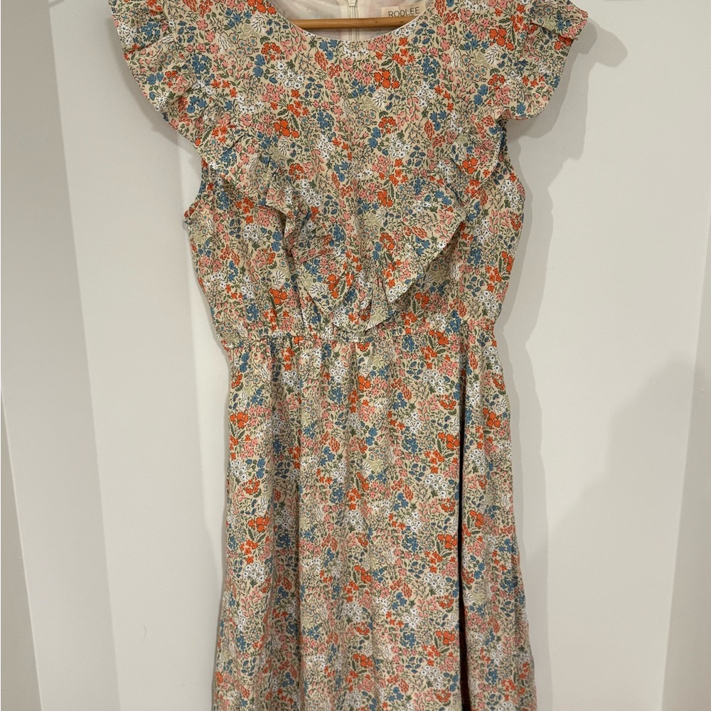 Roolee Floral Nursing Ruffle Dress